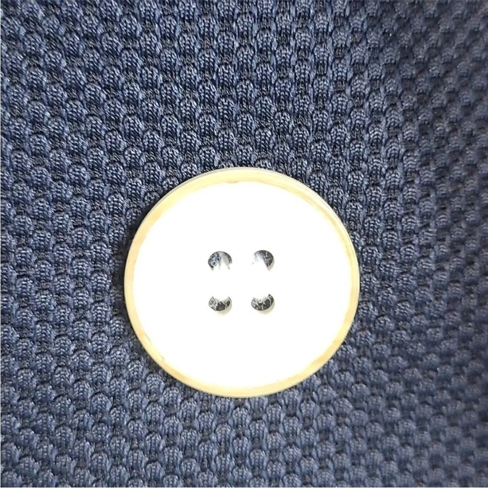 The Limited Navy Blue Double Breasted Blazer with White Buttons Size Small